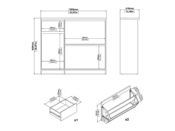 Dmora Sapateira Dtrainin, Sapateira, Armário de entrada multiusos, Sapateira, 109x32 h93 cm,^ Móvel De Arrumação|Sapateira