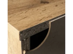 Móvel De Arrumação|Sapateira*Hauss Spole Sapateira em madeira, 5 níveis, prateleiras ajustáveis, armário de corredor 80,5 x 35 x 109,5 cm Natural claro