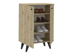 Sale Sapateira haaus Luton, 2 Portas, Carvalho Artisan, 62 x 35 x 90 cm Creme