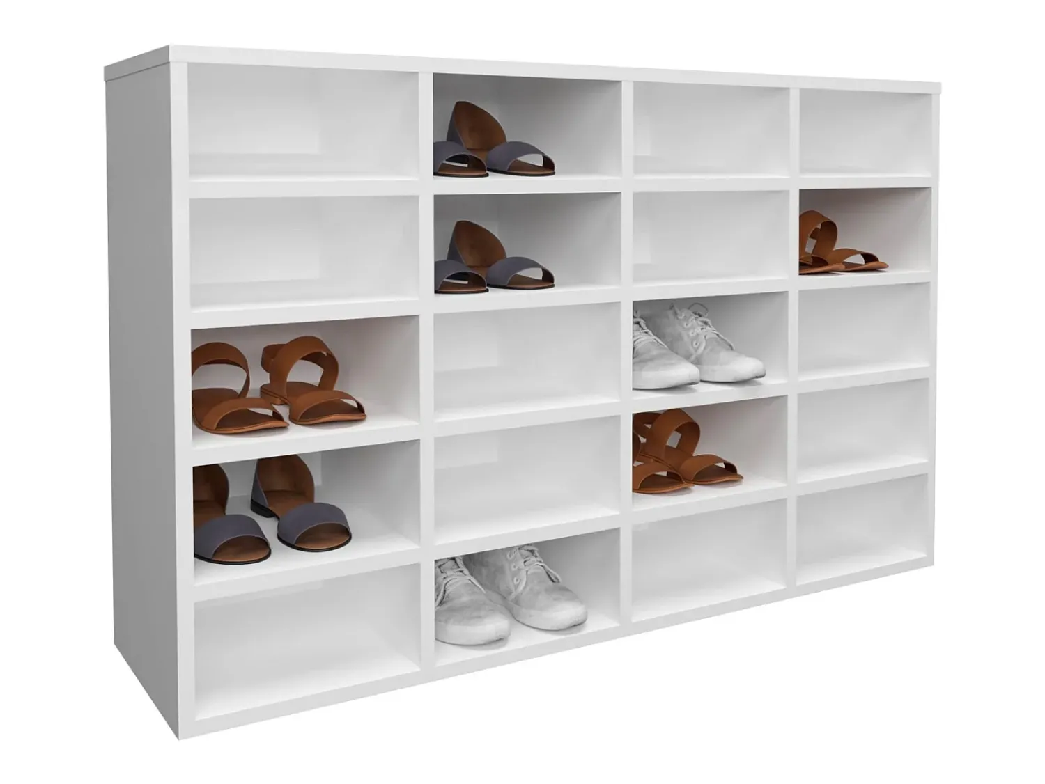 Móvel De Arrumação|Sapateira| Sapateira haaus Tisso, 20 Prateleiras, , 104 x 30 x 68 cm Branco