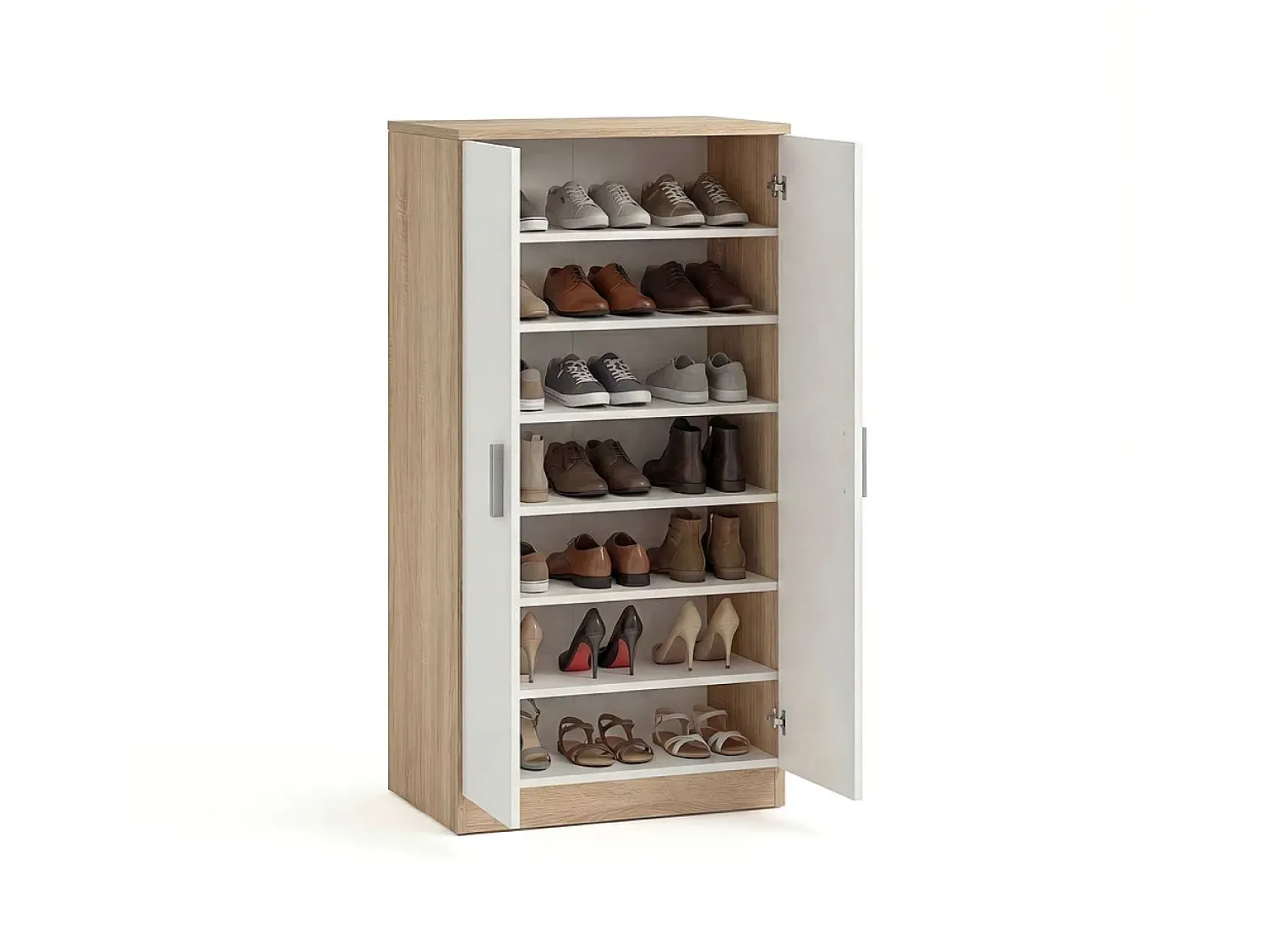 duehome Sapateira Liam 55 Roble Canadian - Blanco Artik (Blanco Mate) Castanho / Branco