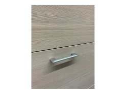 Móvel De Arrumação|Sapateira*Dmora Sapateira Margherita, Móvel de entrada multiuso com 5 portas sanfonadas, Sapateira moderna, 100% Fabricado na Itália, 67x18h184 cm, Larício Castanho