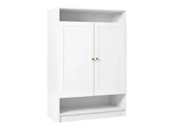 Merax Sapateira moderna - 73 x 34 x 109 - com prateleiras ajustáveis ​​+ 2 portas - aglomerado -^ Móvel De Arrumação|Sapateira