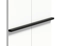 Discount Merax Sapateira moderna para hall de entrada - 60 x 34,5 x 95 cm - com 2 portas e prateleiras ajustáveis - aglomerado - branca Branco