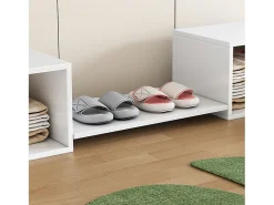 Móvel De Arrumação|Sapateira* Sapateira, Móveis de entrada, Utilização em vários cenários, Banco para troca de sapatos, Pode ser utilizado com beliches, , 189*40*34,5 cm Branco