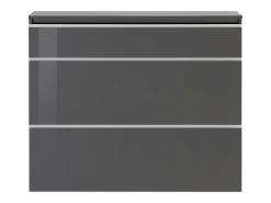 Móvel De Arrumação|Sapateira|Dmora Sapateira Piero, Armário multiuso com 2 portas e 1 porta basculante, Sapateira de entrada, 100% Fabricado na Itália, 120x27h108 cm, Antracite brilhante Preto