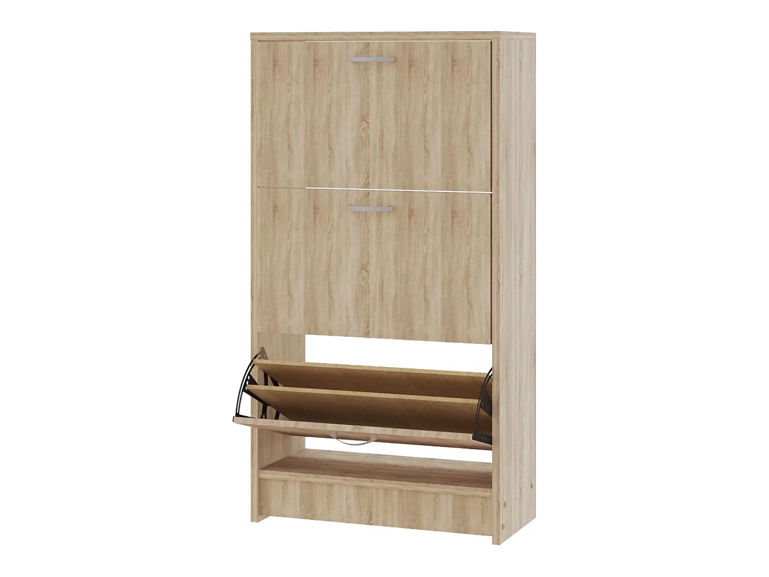 Móvel De Arrumação|Sapateira* Sapateira Rin, 3 portas, carvalho Sonoma, 63 x 30 x 120 cm Bege