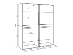 Móvel De Arrumação|Sapateira|Skraut Home Sapateira, 120x35x145cm, Para quarto, dormitório, Armário de Sapatos, Branco