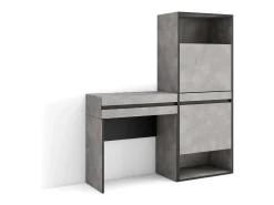 Móvel De Arrumação|Sapateira*Skraut Home Sapateira, 130x35x145cm, Para quarto, dormitório, Toucador, Cimento Cinzento