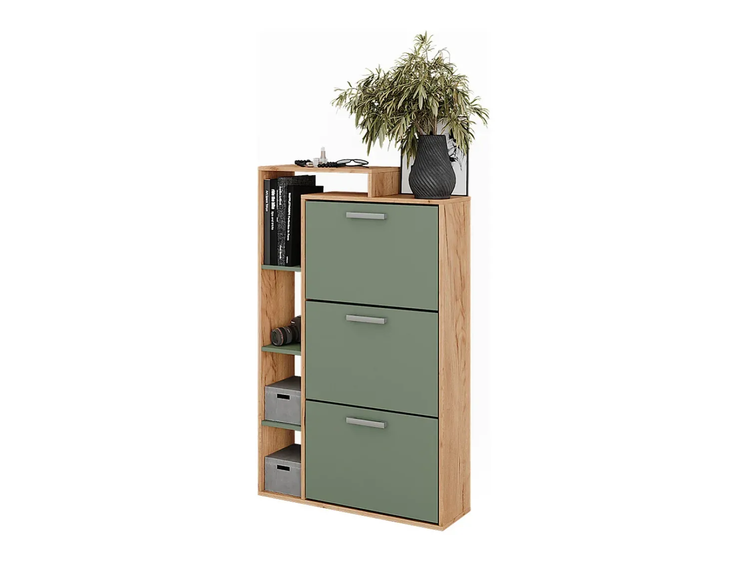 Vicco Schuhkipper carvalho/ goldkraft 80x24.2x128.3 orlando^ Móvel De Arrumação|Sapateira