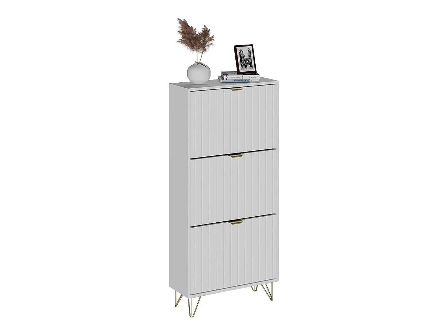 Outlet Vicco Schuhschrank 60x23.5x128.5 helge Branco