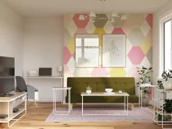 Outlet Dorel Home Secretária de pé com 2 gavetas em MDF cinzento pomba Castanho