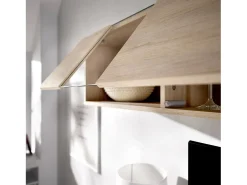 Dmora Sistema de parede Dagnell, conjunto modular de sala de canto, móvel de sala de TV multiposições, 201x41h180 cm, e carvalho^ Móvel De Tv