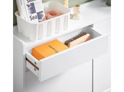 Móvel De Arrumação|Sapateira|Sobuy armário alto de banheiro, armário alto para banheiro, armário de banheiro FSR169-W Branco