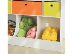 Biblioteca*Sobuy armário de criança, armário de livros infantis, armário infantil KMB26-W Branco