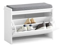 Móvel De Arrumação|Sapateira*Sobuy Armário de sapatos com prateleira, banco, Banco com sapateira FSR98-W Branco