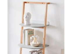Sobuy , prateleira de mesa, Prateleira de escrivaninha, prateleira de escritório, HSTR02-K-HG Cinzento