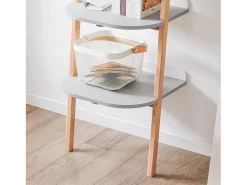 Sobuy , prateleira de mesa, Prateleira de escrivaninha, prateleira de escritório, HSTR02-K-HG Cinzento