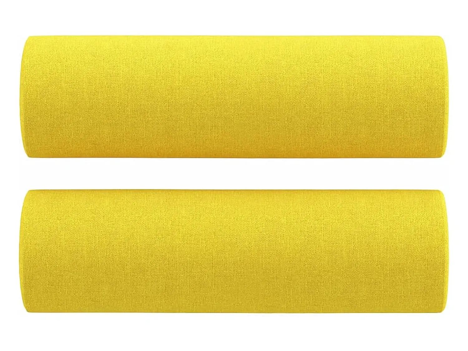 Online Sofá 2 lug. + almofadas decorativas 120 cm tecido -claro PT355277 Amarelo