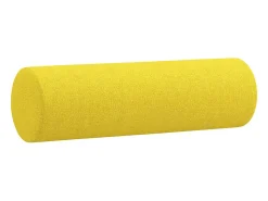 Sofá*vidaxl Sofá 2 lug. + almofadas decorativas 120 cm tecido -claro Amarelo