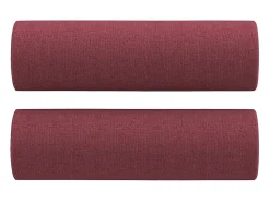 Sofá* Sofá 2 lug. + almofadas decorativas 120cm tecido tinto PT826890 Vermelho