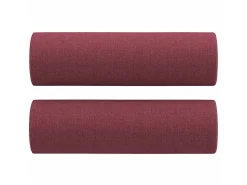 Sofá* Sofá 2 lug. + almofadas decorativas 120cm tecido tinto PT479087 Vermelho