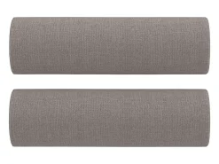 Sofá 2 lug. +almofadas decoração 120cm tecido cinza-acastanhado PT794829^ Sofá