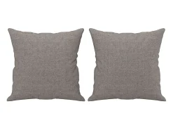 Sofá| Sofá 3 lug. +almofadas decoração 180cm tecido cinza-acastanhado PT509997 Taupe