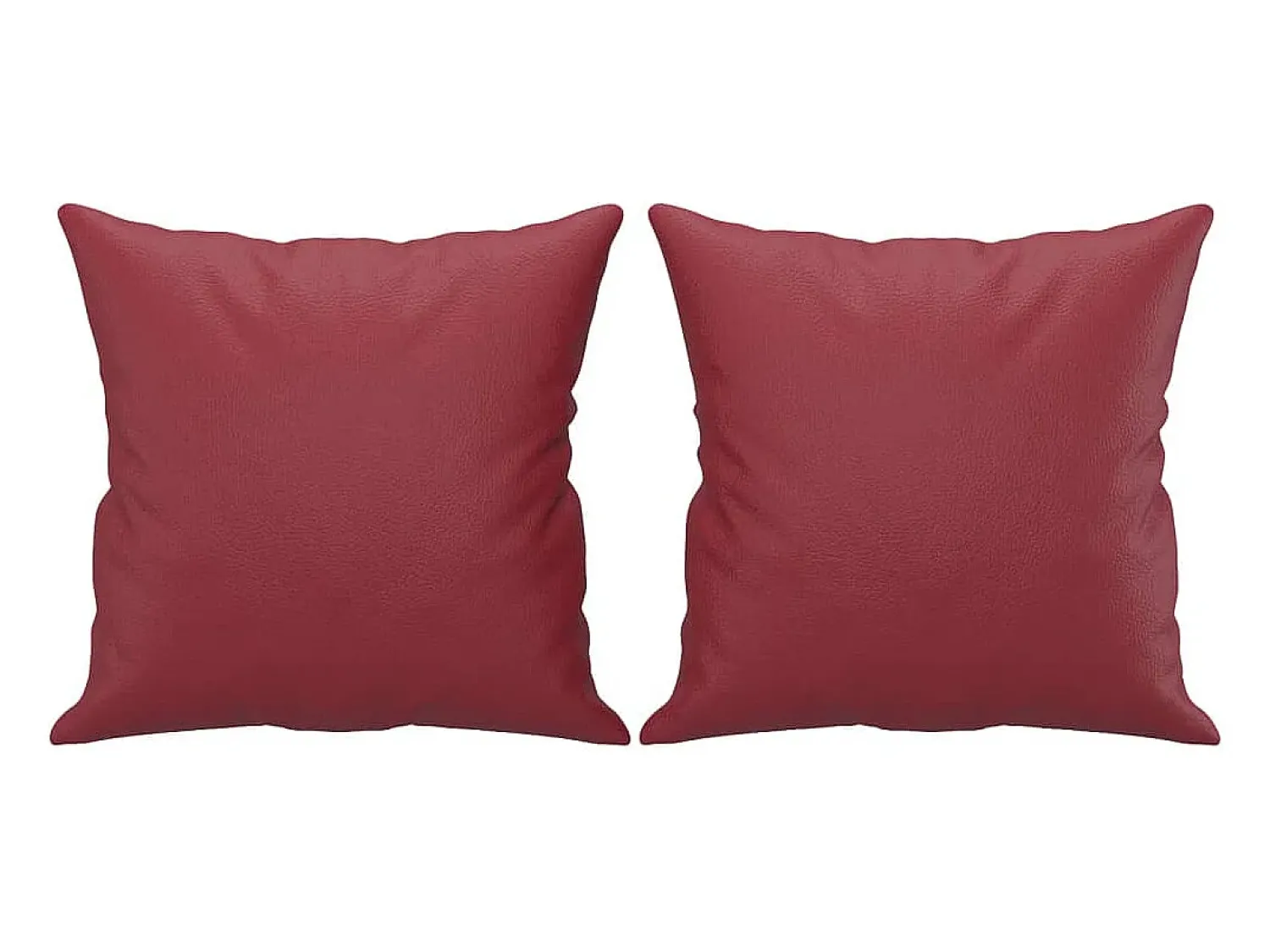Online vidaxl Sofá 3 lug. c/ almofadas 180 cm couro artificial tinto Vermelho