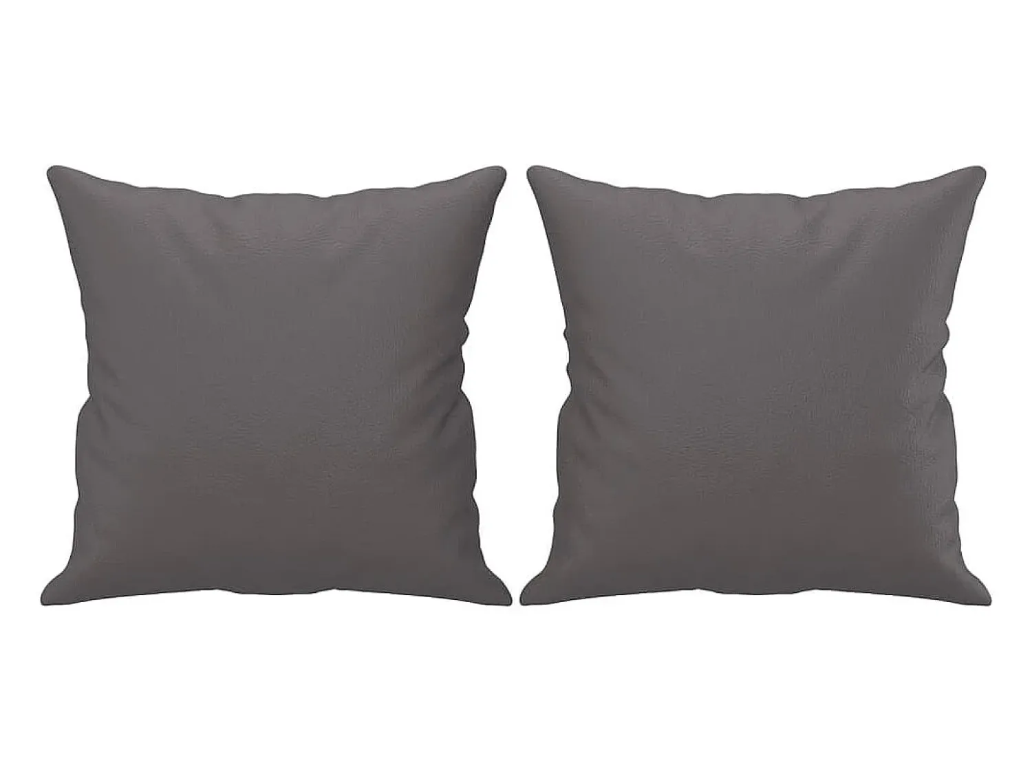 Sofá* Sofá 3 lug. c/ almofadas decorativas 180 cm couro artif. cinza PT473917 Cinzento