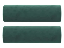 New Sofá 2 lug. c/ almofadas decorativas 140cm veludo -escuro PT733277 Verde