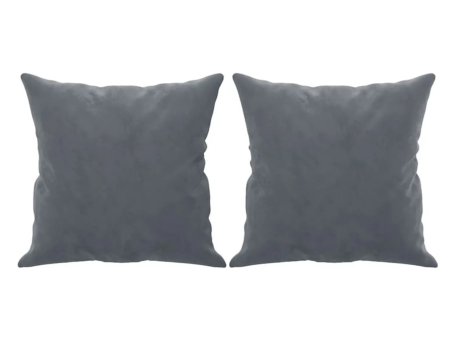 Hot Sofá 3 lug. c/ almofadas decorativas 180 cm veludo cinza-escuro PT647304 Cinzento