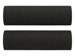 Sale vidaxl Sofá 2 lugares + almofadas decorativas 120 cm tecido Preto