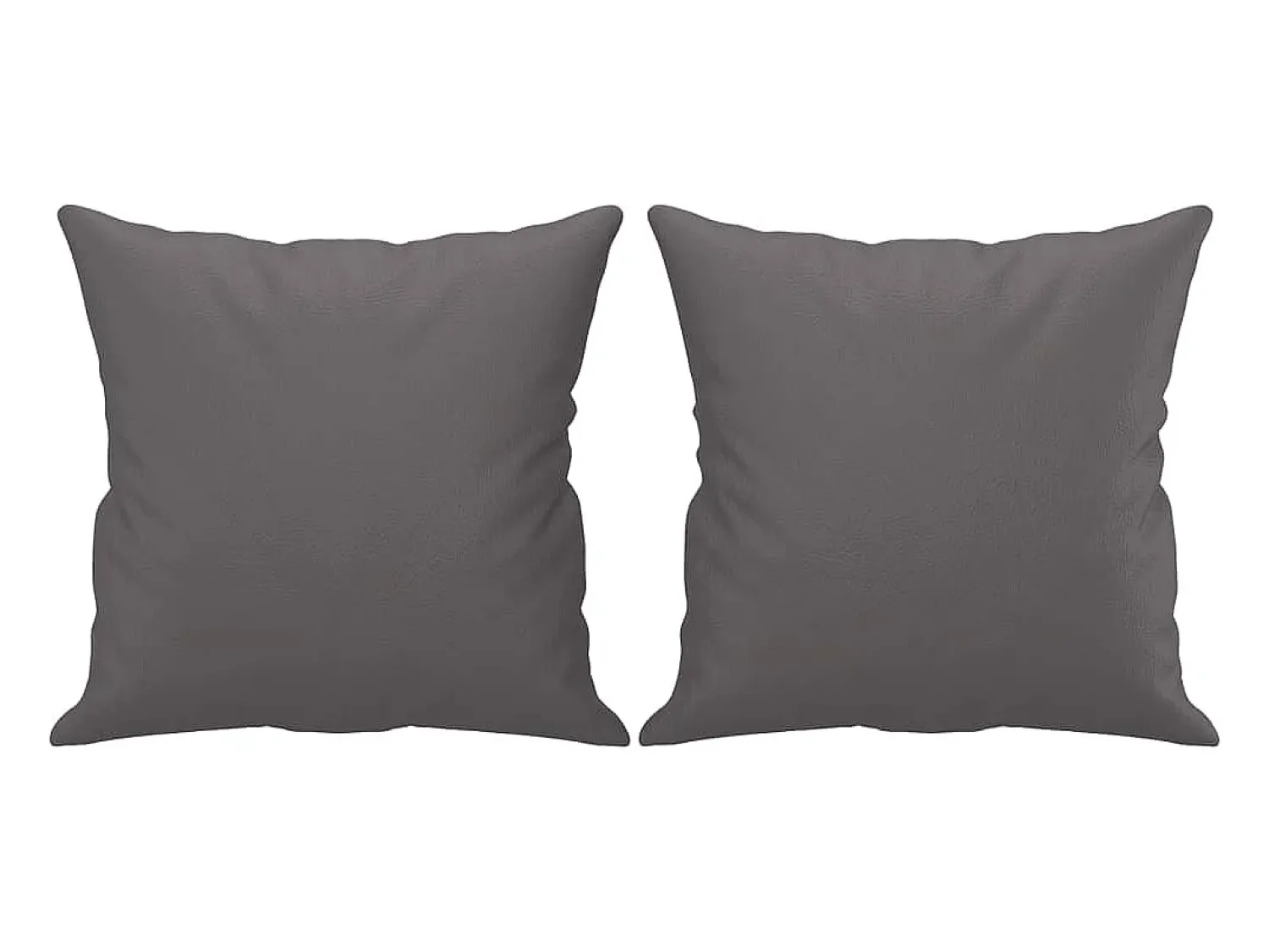 Sofá* Sofá 2 lugares + almofadas decorativas 120cm couro artif. cinza PT716429 Cinzento
