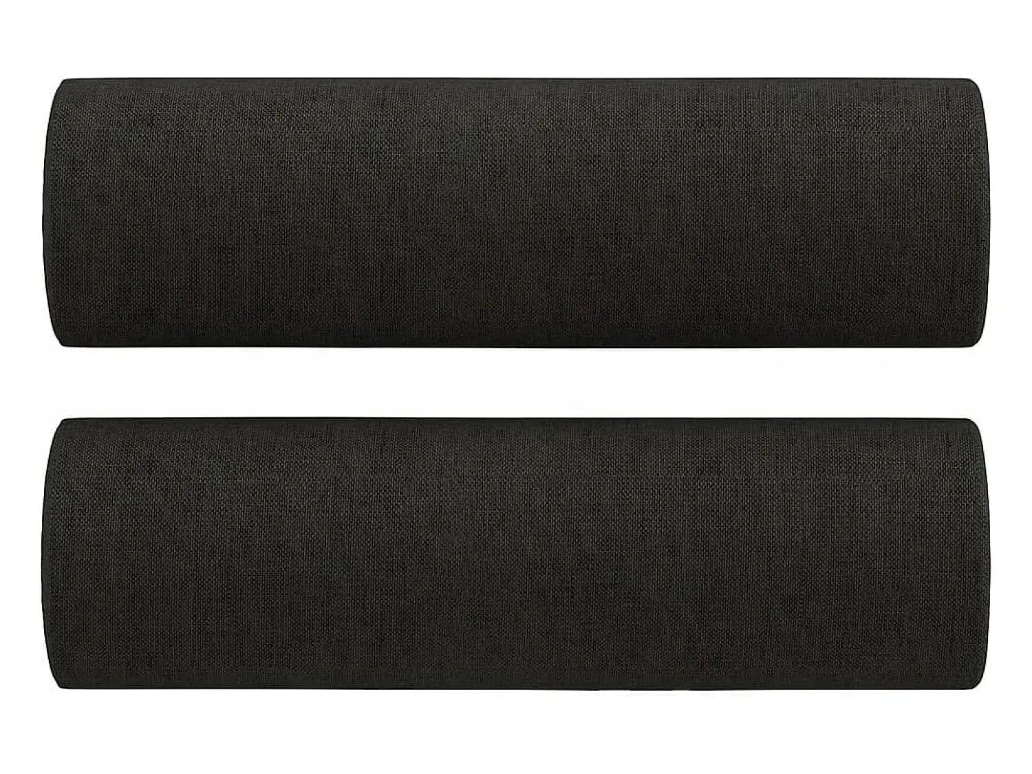 Online vidaxl Sofá 2 lugares + almofadas decorativas 120 cm tecido Preto