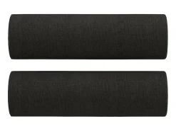 Sofá| Sofá 2 lugares + almofadas decorativas 140 cm tecido PT195736 Preto