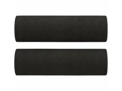 Sofá| Sofá 2 lugares + almofadas decorativas 140 cm tecido PT888762 Preto