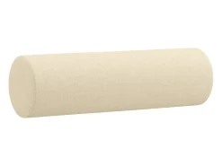 Sofá|vidaxl Sofá 2 lugares + almofadas decorativas 140 cm tecido cor Creme
