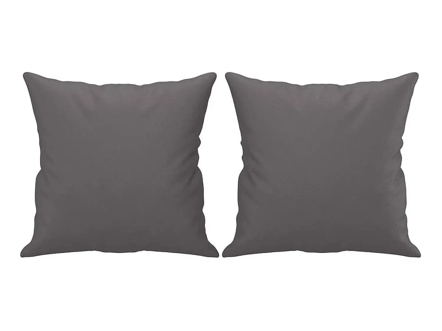 Sofá* Sofá 2 lugares + almofadas decorativas 140cm couro artif. cinza PT554061 Cinzento