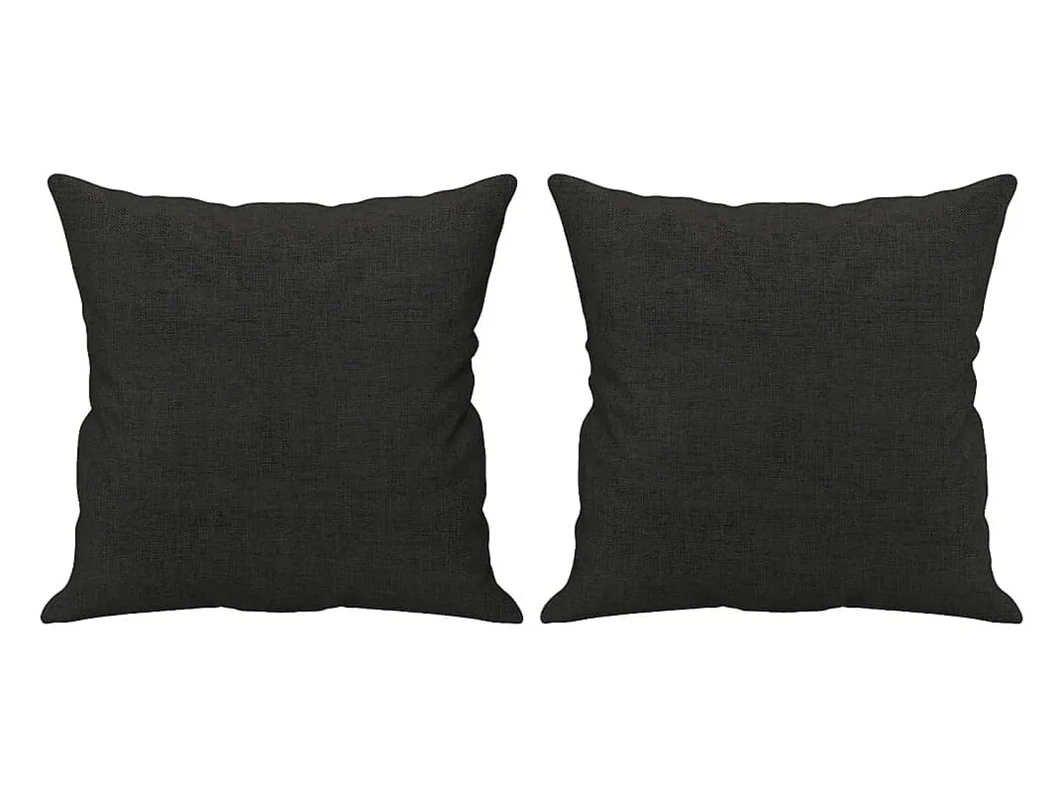 Sofá|vidaxl Sofá 2 lugares + almofadas decorativas 120 cm tecido Preto