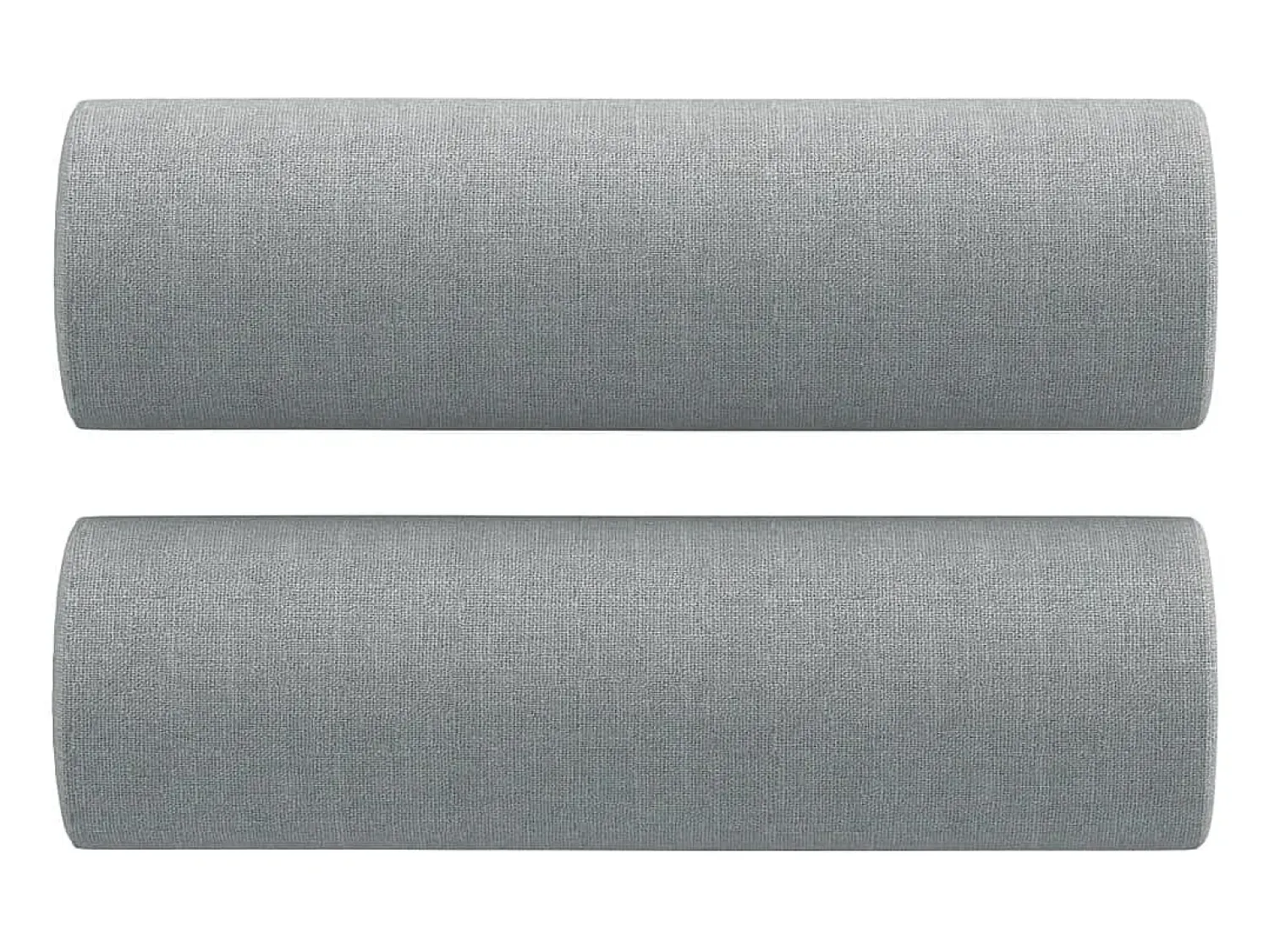vidaxl Sofá 2 lugares + almofadas decorativas 120cm tecido cinza-claro^ Sofá