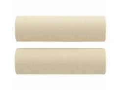 Online Sofá 2 lugares + almofadas decorativas 140 cm tecido cor PT506352 Creme