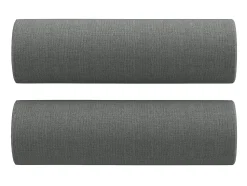 Sofá 3 lugares + almofadas decoração 180 cm tecido cinza-escuro PT421814^ Sofá
