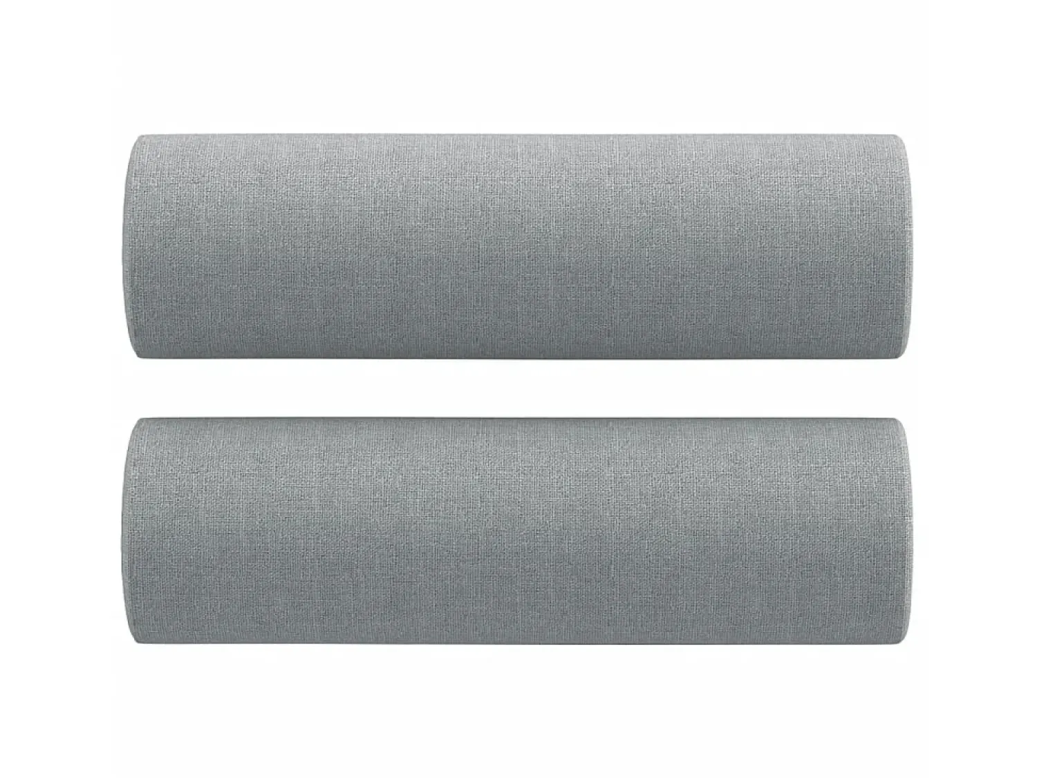 Outlet Sofá 2 lugares + almofadas decorativas 140cm tecido cinza-claro PT209938 Cinzento