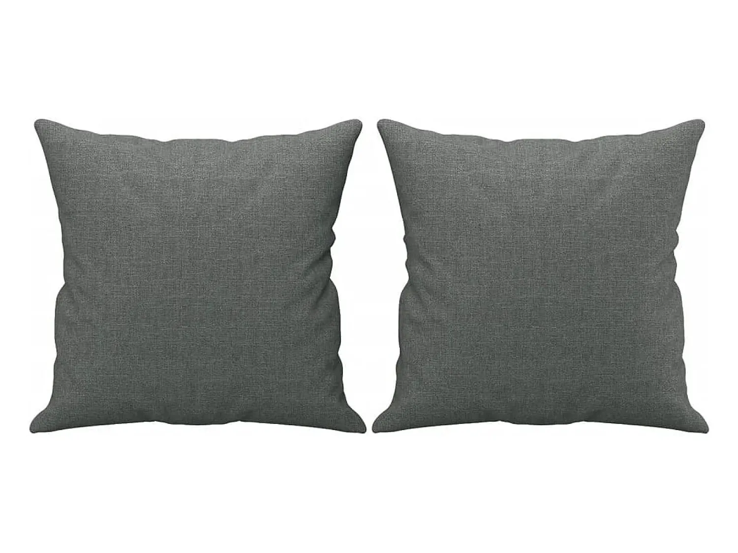 Sofá*vidaxl Sofá 3 lugares + almofadas decoração 180 cm tecido cinza-escuro Cinzento