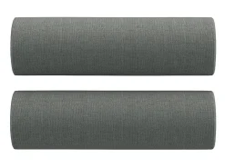 Sale Sofá 3 lugares + almofadas decoração 180 cm tecido cinza-escuro PT215362 Cinzento
