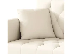 Sofá*ModernLuxe Sofá 2 lugares - com função relax - três posições de inclinação ajustáveis - porta-copos incluído - Bege