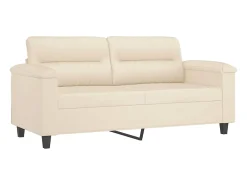 Sofá| Sofá 2 lugares c/ almofadas 140 cm microfibra PT353203 Bege