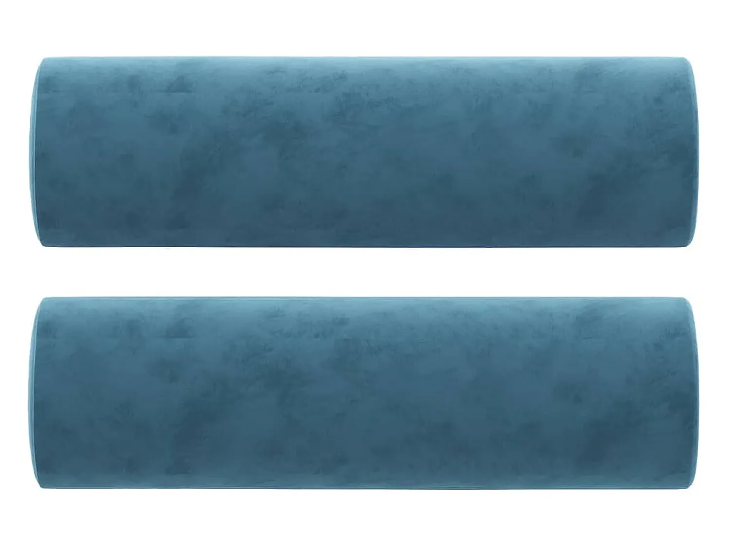Outlet Sofá 2 lugares c/ almofadas decorativas 140 cm veludo PT160018 Azul