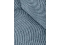 Best Sofá 3 lugares chaise longue estofado em veludo cotelê Cornish Azul